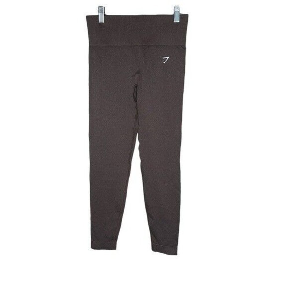 Gymshark Vital Seamless Womens Brown High Waist Casual Leggings Size Medium